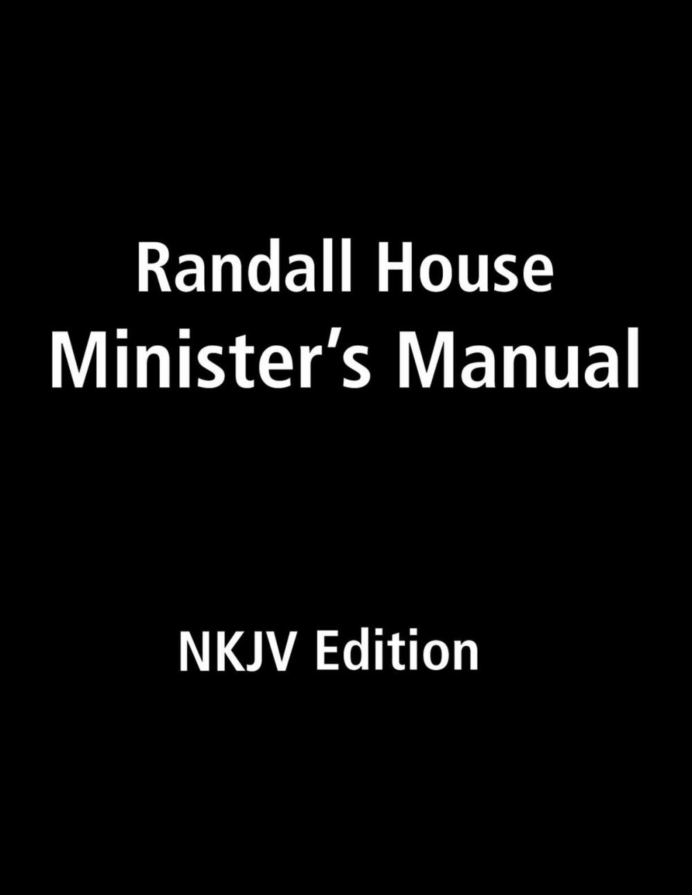 Big bigCover of Randall House Minister's Manual NKJV Edition