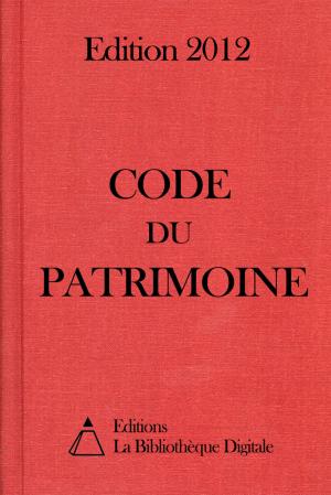 Cover of the book Code du Patrimoine (France) - Edition 2012 by Saint-René Taillandier