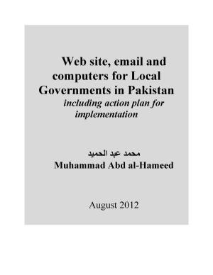 Book cover of Web site, email and computers for Local Governments