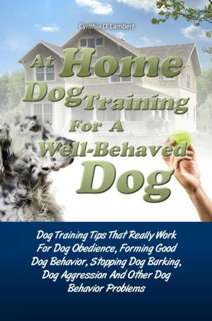Book cover of At Home Dog Training For A Well-Behaved Dog