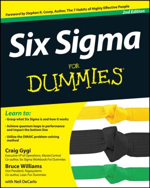 Cover of the book Six Sigma For Dummies by Dennis Bailey, Keith Gates
