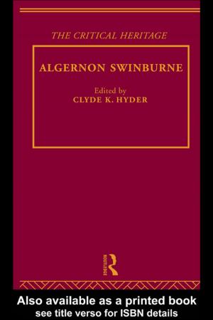 Cover of the book Algernon Swinburne by Michael Rost, J. J. Wilson