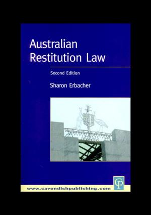 Cover of the book Australian Restitution Law by John P. Dourley