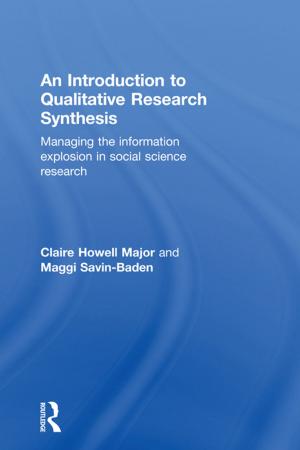 Book cover of An Introduction to Qualitative Research Synthesis