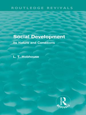 Cover of the book Social Development (Routledge Revivals) by George Kapalka