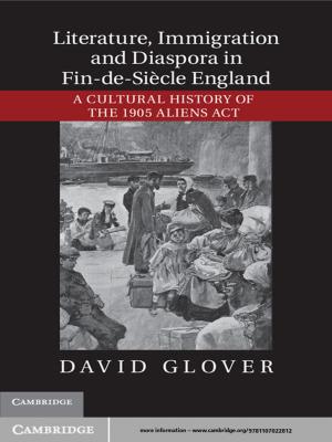 Book cover of Literature, Immigration, and Diaspora in Fin-de-Siècle England