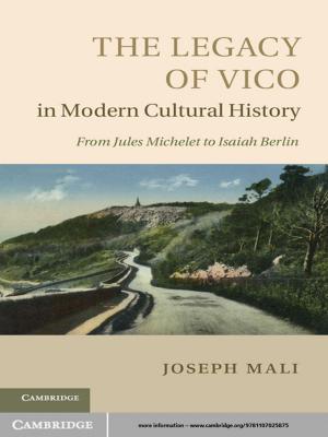 Cover of the book The Legacy of Vico in Modern Cultural History by Adam Sutton, Adrian Cherney, Rob White