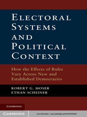 Cover of the book Electoral Systems and Political Context by D. R. Cox, Christl A. Donnelly