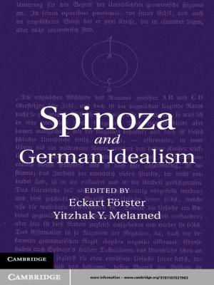 Cover of the book Spinoza and German Idealism by Giovanni R. Ruffini