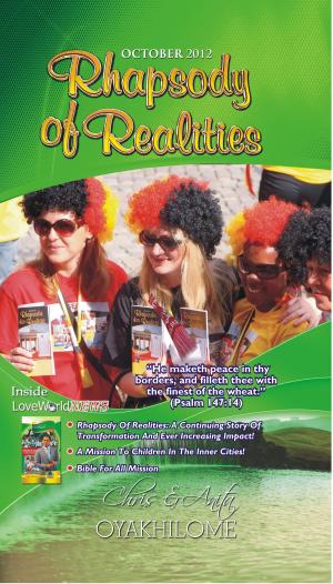 Book cover of Rhapsody of Realities October 2012 Edition