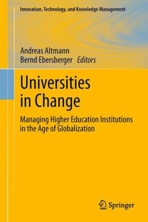 Cover of the book Universities in Change by Erin Dolan