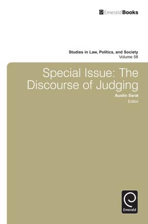 Cover of the book Special Issue: The Discourse of Judging by Michael Grossman, Robert Kaestner, Kristian Bolin, Björn Lindgren