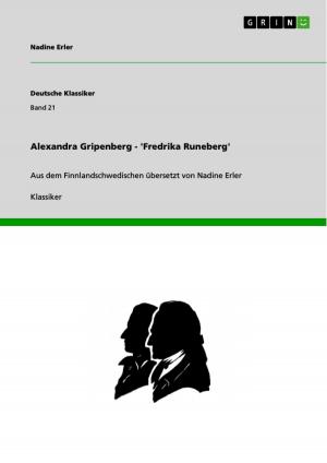 Book cover of Alexandra Gripenberg - 'Fredrika Runeberg'