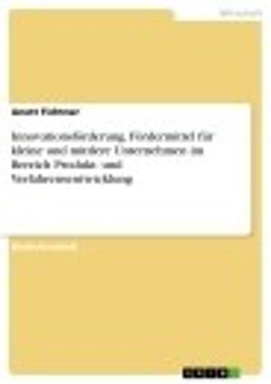 Cover of the book Innovationsförderung. Fördermittel für kleine und mittlere Unternehmen im Bereich Produkt- und Verfahrensentwicklung by Jessica Freis
