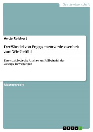 Cover of the book Der Wandel von Engagementverdrossenheit zum Wir-Gefühl by Tobias Zander
