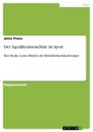 Cover of the book Der Äquilibrationseffekt im Sport by Janine Tyzak