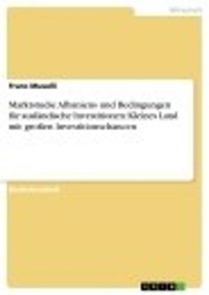 Cover of the book Marktstudie Albaniens und Bedingungen für ausländische Investitionen: Kleines Land mit großen Investitionschancen by Daniel Schuldt