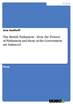 Cover of the book The British Parliament - How the Powers of Parliament and those of the Government are balanced by Janosch Bülow