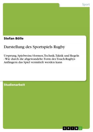 Cover of the book Darstellung des Sportspiels Rugby by Gregor Dilger