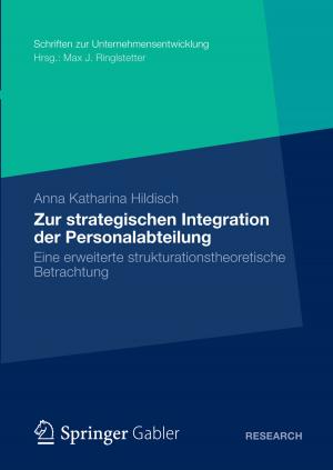 Cover of the book Zur strategischen Integration der Personalabteilung by Ulrich Schreiber