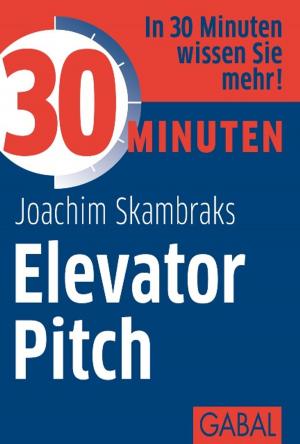 Book cover of 30 Minuten Elevator Pitch