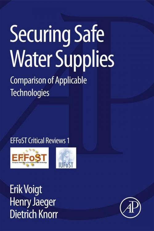 Cover of the book Securing Safe Water Supplies by Erik Voigt, Henry Jaeger, Dietrich Knorr, Elsevier Science