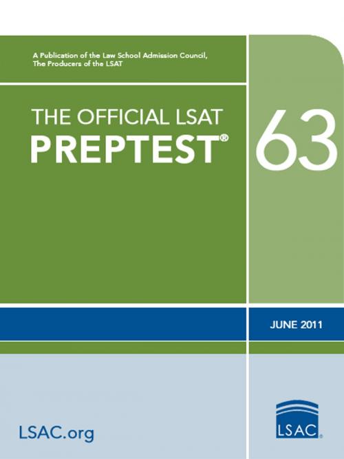 Cover of the book The Official LSAT PrepTest 63 by Law School Admission Council, Law School Admission Council