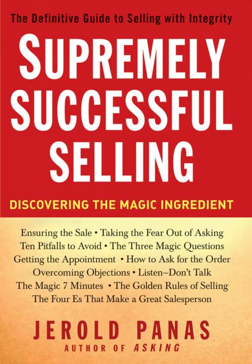Cover of the book Supremely Successful Selling by Jerold Panas, Wiley