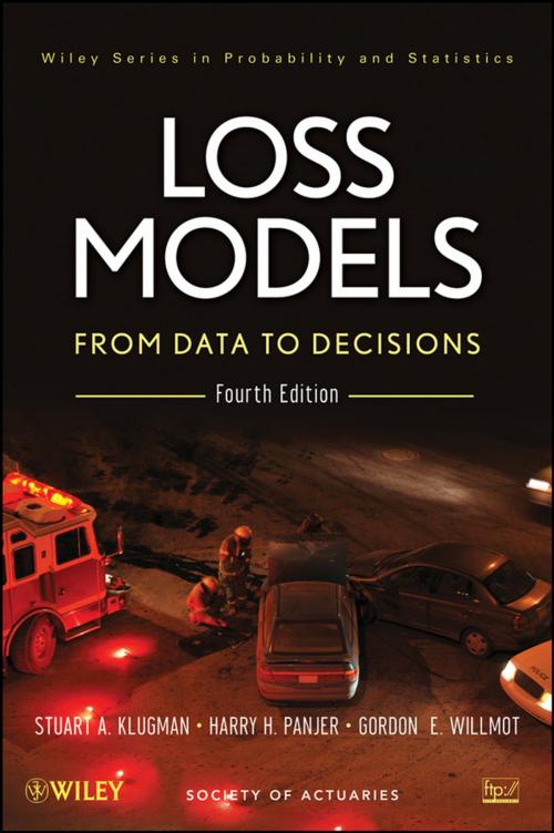 Cover of the book Loss Models by Stuart A. Klugman, Harry H. Panjer, Gordon E. Willmot, Wiley