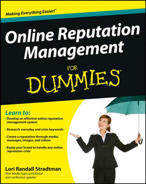 Cover of the book Online Reputation Management For Dummies by Lori Randall Stradtman, Wiley