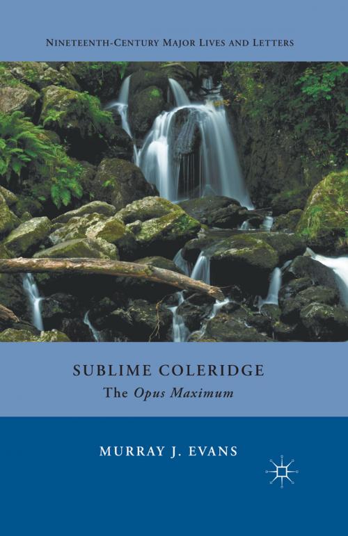 Cover of the book Sublime Coleridge by M. Evans, Palgrave Macmillan US