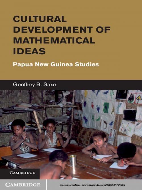 Cover of the book Cultural Development of Mathematical Ideas by Geoffrey B. Saxe, Cambridge University Press