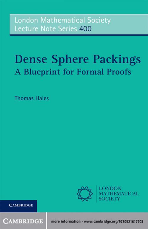 Cover of the book Dense Sphere Packings by Thomas Hales, Cambridge University Press