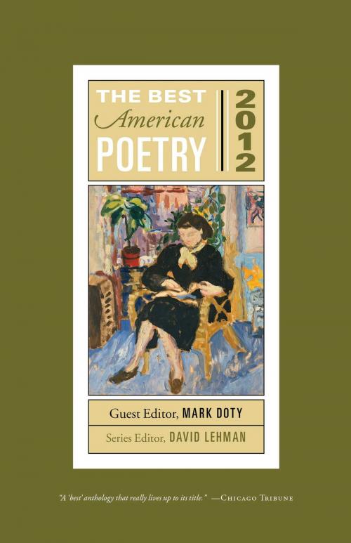 Cover of the book The Best American Poetry 2012 by Mark Doty, Scribner