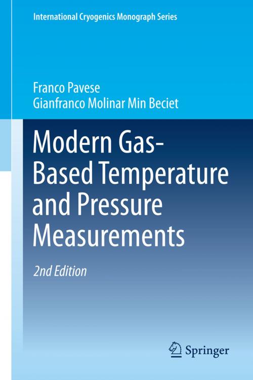 Cover of the book Modern Gas-Based Temperature and Pressure Measurements by Franco Pavese, Gianfranco Molinar Min Beciet, Springer US