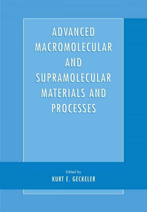 Cover of the book Advanced Macromolecular and Supramolecular Materials and Processes by , Springer US