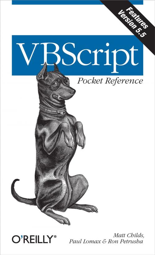 Cover of the book VBScript Pocket Reference by Paul Lomax, Matt Childs, Ron Petrusha, O'Reilly Media
