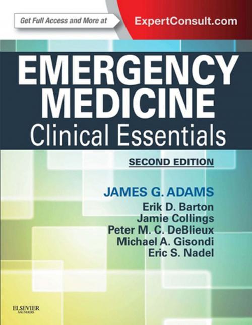 Cover of the book Emergency Medicine by James G. Adams, Elsevier Health Sciences