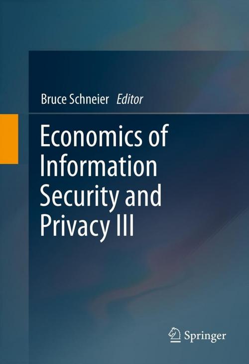 Cover of the book Economics of Information Security and Privacy III by , Springer New York