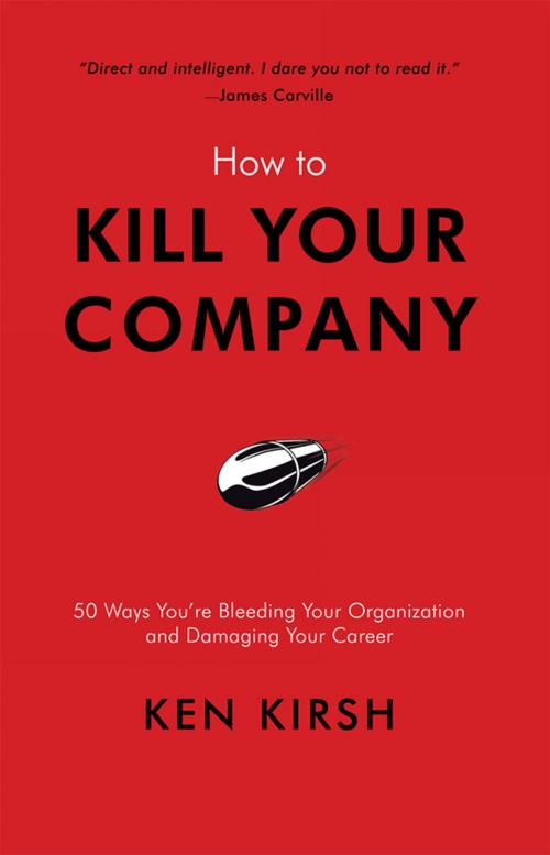 Cover of the book How to Kill Your Company by Ken Kirsh, iUniverse