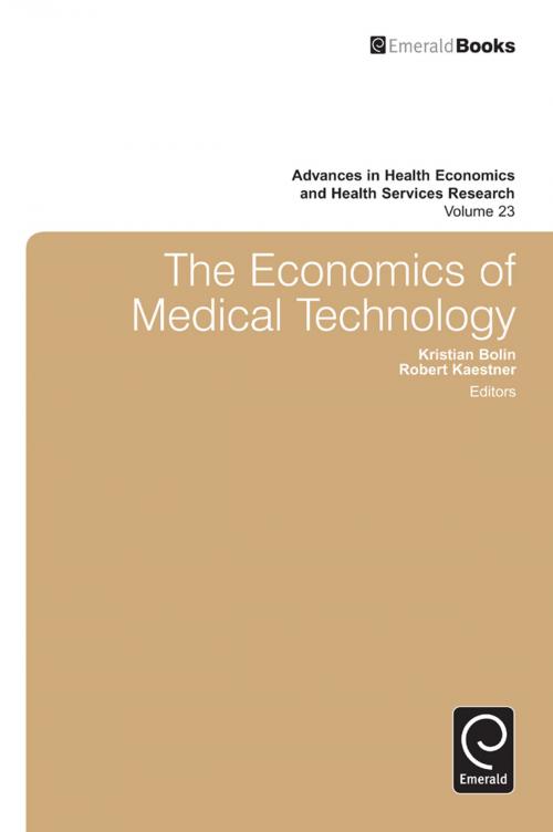 Cover of the book The Economics of Medical Technology by Michael Grossman, Robert Kaestner, Kristian Bolin, Björn Lindgren, Emerald Group Publishing Limited