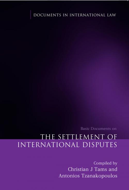 Cover of the book The Settlement of International Disputes by , Bloomsbury Publishing