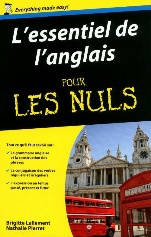 Cover of the book L'essentiel de l'anglais Pour les Nuls by Nathalie PIERRET, Brigitte LALLEMENT, edi8