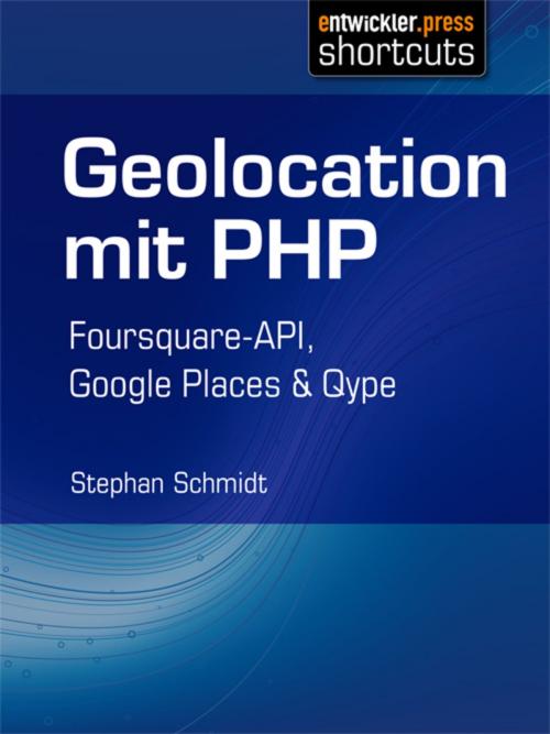 Cover of the book Geolocation mit PHP by Stephan Schmidt, entwickler.press