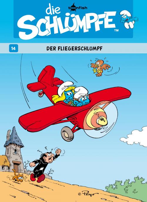 Cover of the book Die Schlümpfe 14. Der Fliegerschlumpf by Peyo, toonfish