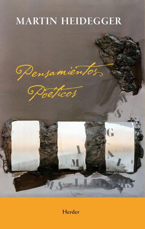 Cover of the book Pensamientos poeticos by Martin Heidegger, Herder Editorial
