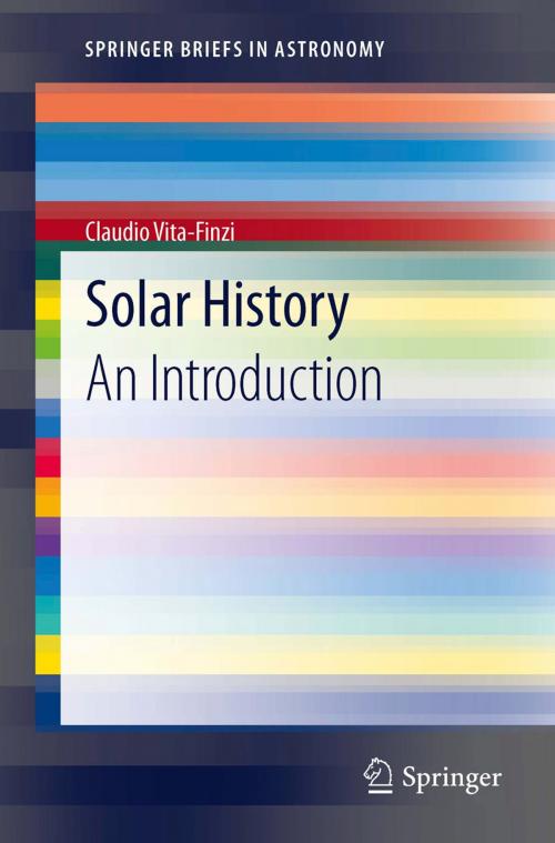 Cover of the book Solar History by Claudio Vita-Finzi, Springer Netherlands
