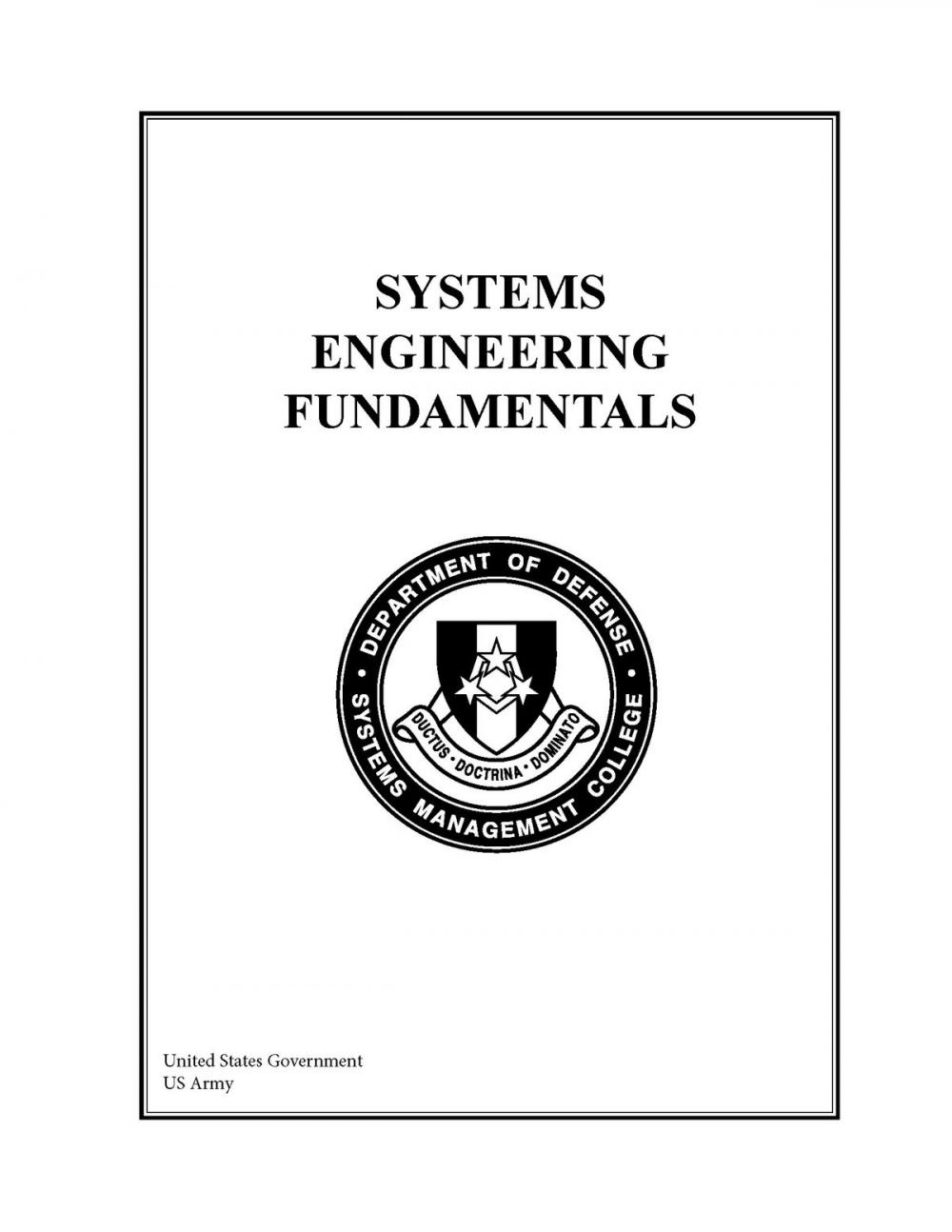 Big bigCover of Systems Engineering Fundamentals