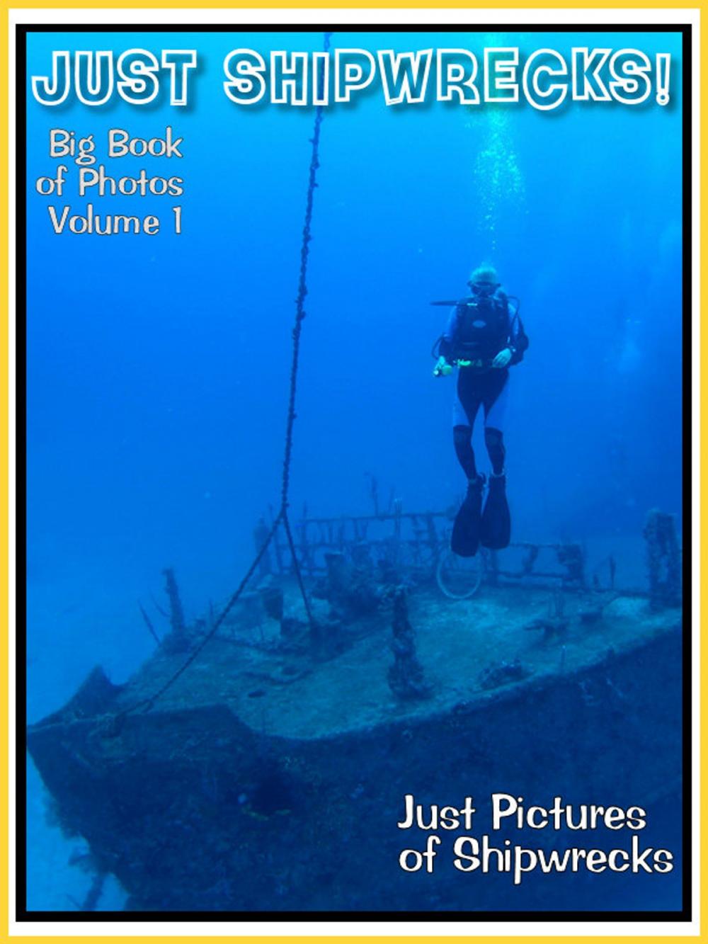 Big bigCover of Just Shipwreck Photos! Big Book of Photographs & Pictures of Sunken Ships with Scuba Tank Divers and Ship Wrecks Treasure Hunters, Vol. 1
