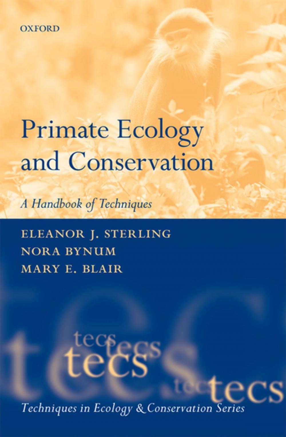 Big bigCover of Primate Ecology and Conservation